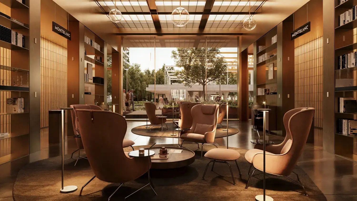 Salon literacki Montblanc, wizualizacja